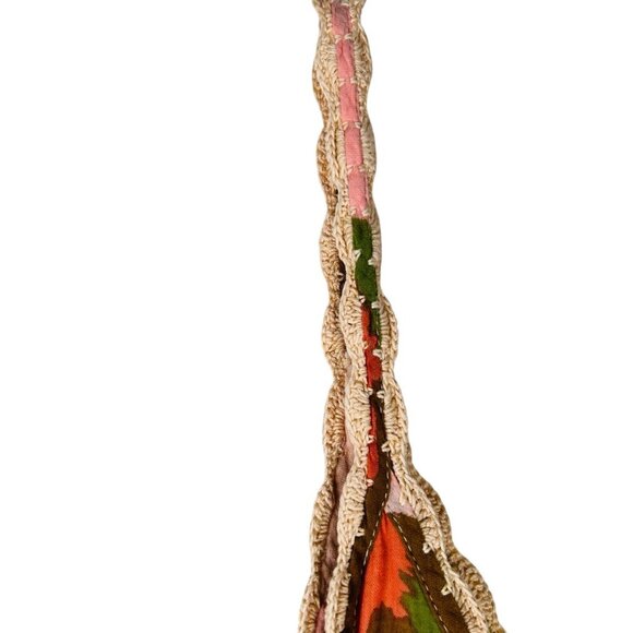 Anthropologie THML Medium Ruffle Crochet Tank Midi Dress Flowy Multicolor Boho - Picture 5 of 10